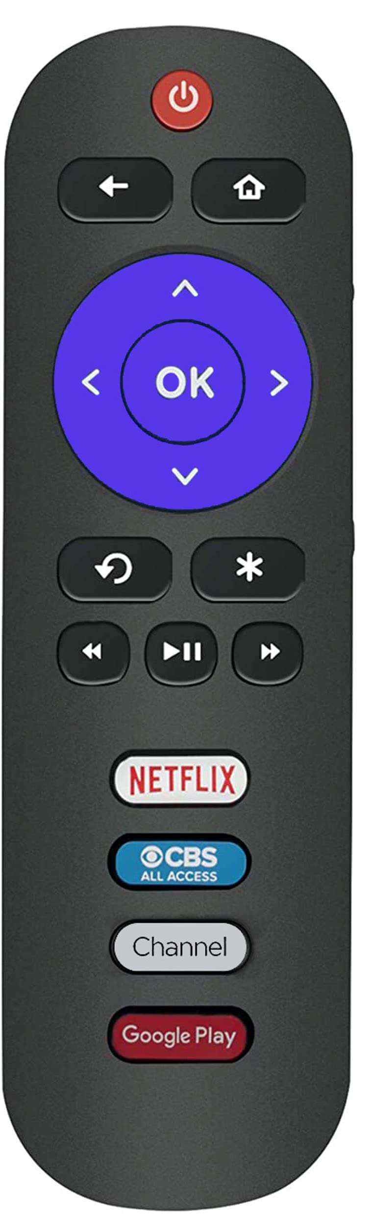 Amazon.co.jp: RC280 リモコン TCL ROKUスマートテレビ用 Netflix、CBS